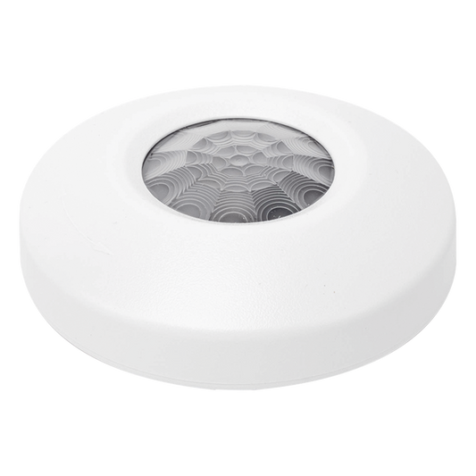 Detector de movimiento PIR de techo con cobertura 360° y lente de 31 zonas para interiores