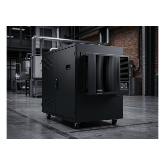 Aire Acondicionado Compacto Para Exterior, Uso en Gabinetes de Telecomunicaciones de Grado Industrial, Frío T20, 2000 BTU, 115 Vca, de Acero, Color