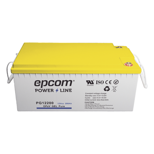 Batería GEL Puro OPzV Ciclo Profundo / 12 Vcc / 200 Ah / Aplicaciones Fotovoltaicas y de Respaldo