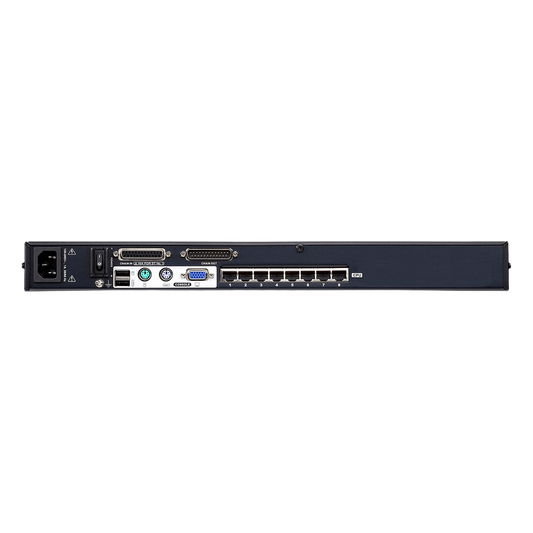 Switch KVM | Conexión Cat 5e | 8 puertos | Resolución 1920 x 1200 | Conexión de Múltiples Switches | Compatible Windows, Linux, Mac