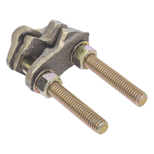 Conector X 2 Cables / Calibre 4-2/0 AWG / Bronce 100% / Unión Cruzada / Sin Soldadura / Baja Resistencia