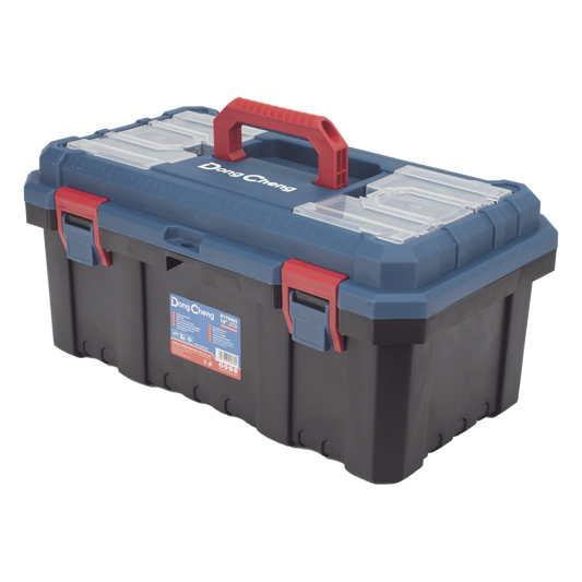 Caja de plástico Reforzada de 19 in. para Herramientas.