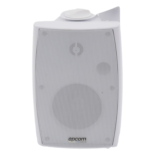 Altavoz de Pared de 2 vías | Woofer 4in + 1.5in | 2.5W - 20W | Para Sistemas 70/100V y 8 ohms | Material ABS | Rejilla y Bracket de Metal | Color
