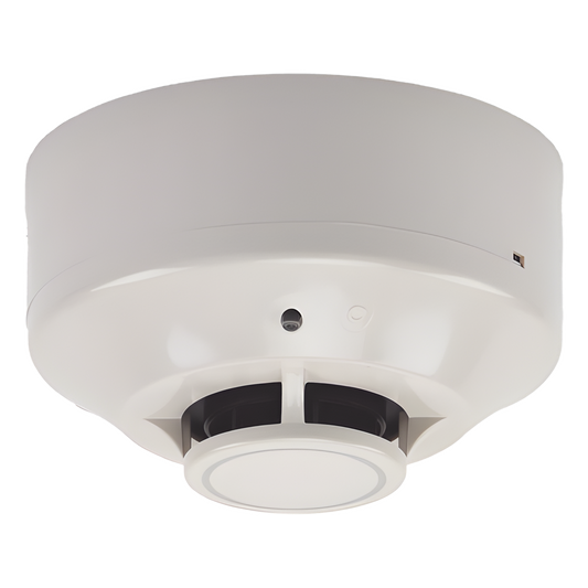 Detector de calor inalámbrico direccionable de temperatura fija a 135 °F, serie SWIFT, con base incluida