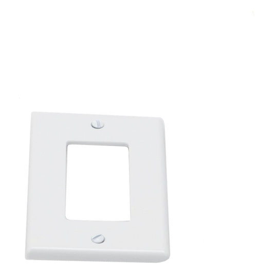 Tapa para Contacto Rectangular Color Blanco.