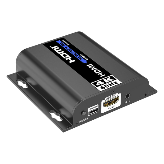 Kit Extensor HDMI | AV sobre IP | Solo Receptor | 4K@60Hz | 120 m | HDMI 2.0 | HDCP 2.2 | 18 Gbps | Conexión 1:1 , 1:N, N:1 , N:N | IR Bidireccional