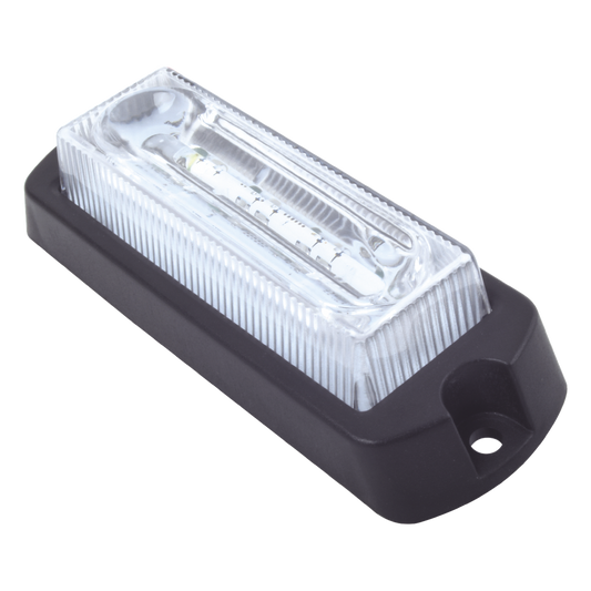Luz Auxiliar Ultra Brillante de 8 LED's en color Rojo/Claro con mica transparente