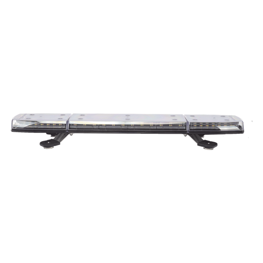 Mini Barra de Luces de 144 LED, Ambar/Blanco, 24 Pulgadas, Lente Transparente, Montaje Con Iman Y Conexion Para Encendedor De Vehiculo