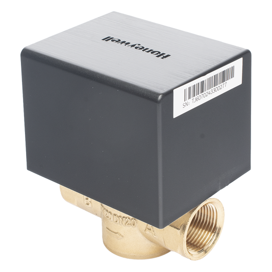 Válvula de control eléctrica de 2 vías para fancoil, retorno por resorte, normalmente cerrada, 110 V CA, DN20 (3/4"), conexión NPT