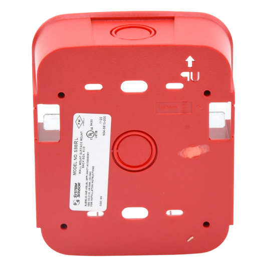 Caja de Montaje en Pared, para Sirena, Color Rojo, Nuevo Diseño Moderno y Elegante