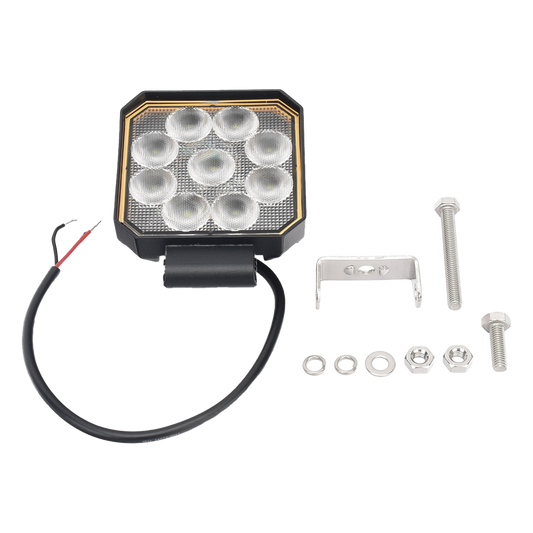 Luz de trabajo de 9 LED Bluetooth, 1500 Lumenes, 12-24 VCD