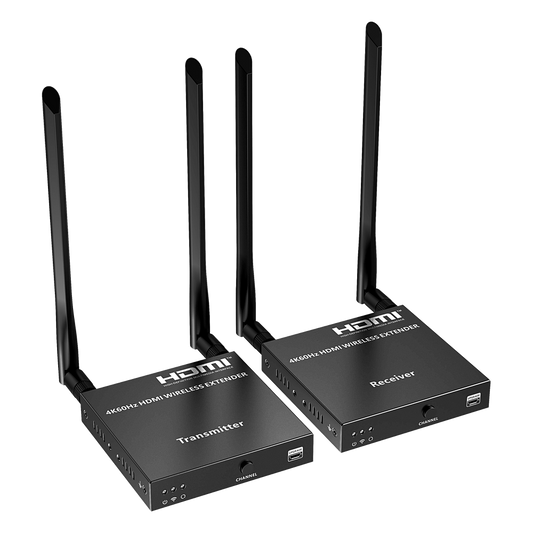 Kit Extensor Inalámbrico HDMI | 4K@60Hz 4096x2160 | Tecnología ipcolor STREAM | Banda 5G 5.18-5.24 GHz | Distancia 50 m | Conexión de Hasta 1 a 4