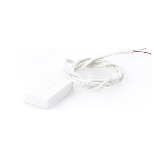 Sensor de choque para detección de rotura de vidrio en ventanas, dos hilos, cobertura de 2.4 m