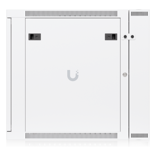 UACC Rack Cabinet 12U (600 x 703 mm) - Gabinete Cerrado para Montaje en Pared con Puerta Frontal de Vidrio Templado, Puerta Trasera Abatible
