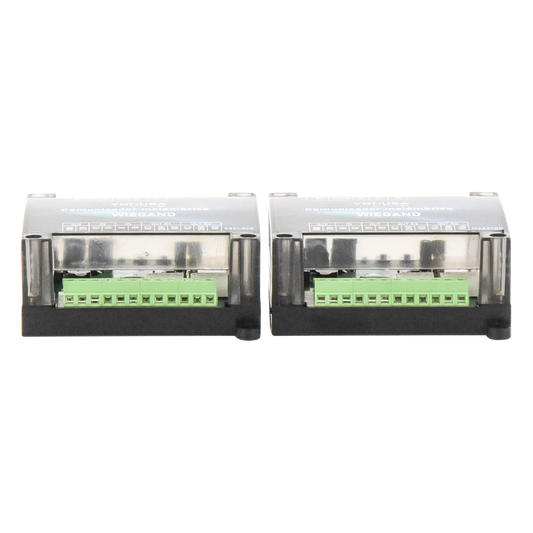 Convertidor de lectora para control de acceso (cableado a inalámbrico) / 1 Wiegand / 2 Relevadores / 2 Entradas / Hasta 1.6 KM de distancia