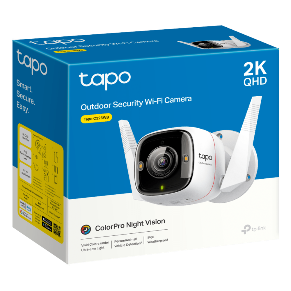 Cámara de Seguridad Wi-Fi Exterior / 2K QHD 2688×1520 / Lente F1.0 Super-Aperture / Sensor Starlight 1/1.79" / ColorPro Night Vision / AI Detección
