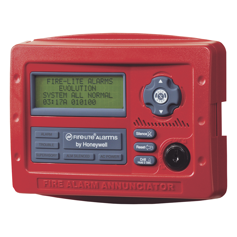 Anunciador remoto LCD de 80 caracteres para paneles de detección de incendio direccionables