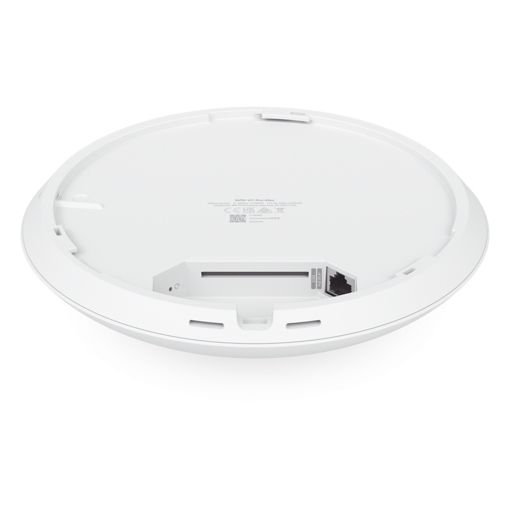 Access Point UniFi U7 Pro Max con 8 streams espaciales / para Techo o Pared / Tribanda (2.4/5/6GHz) / Radio Dedicado a Escaneo Espectral / Puerto 2.5