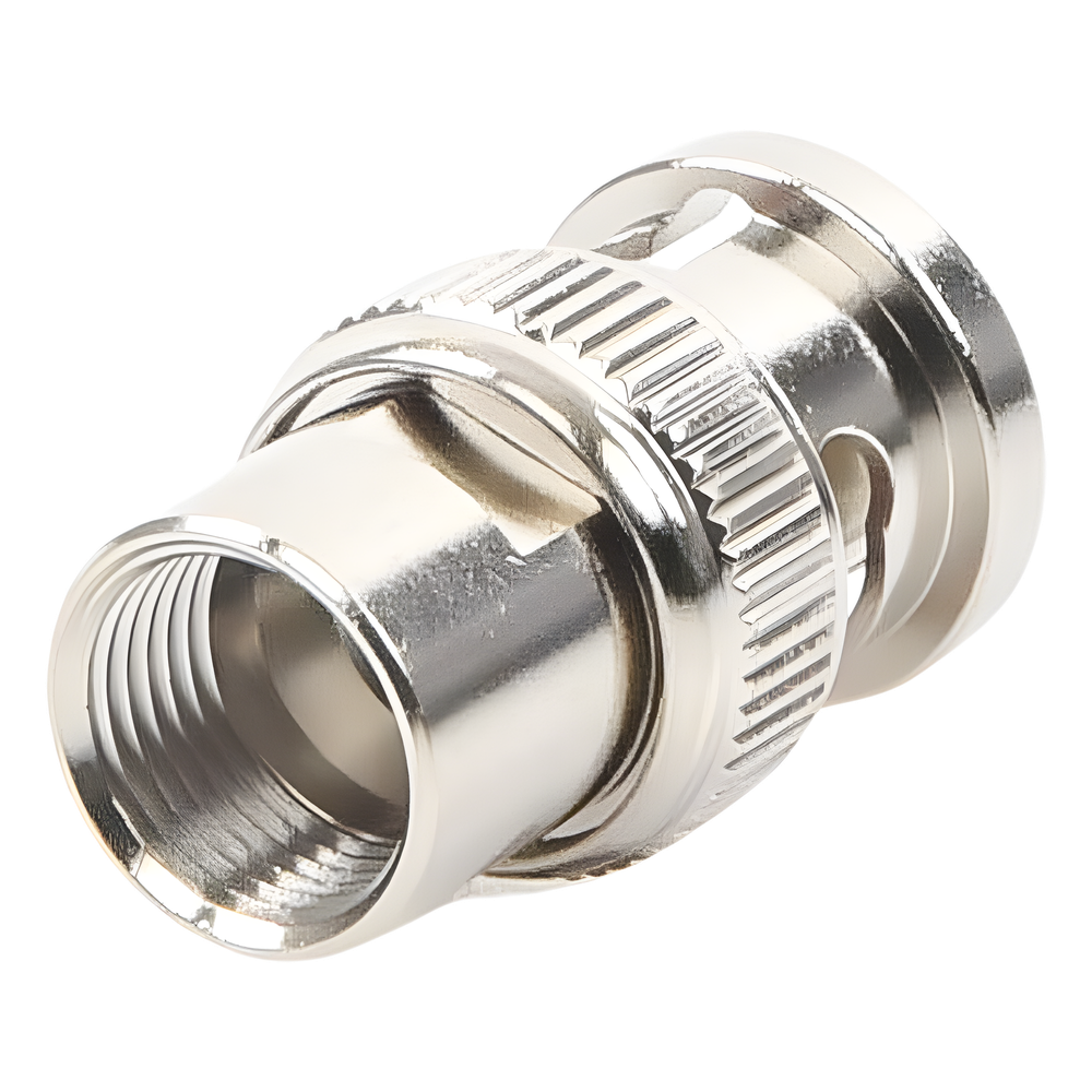 Conector BNC Macho de Rosca para Cable LP-142, RG-58/U, RG-142/U, Níquel, Oro, Delrin