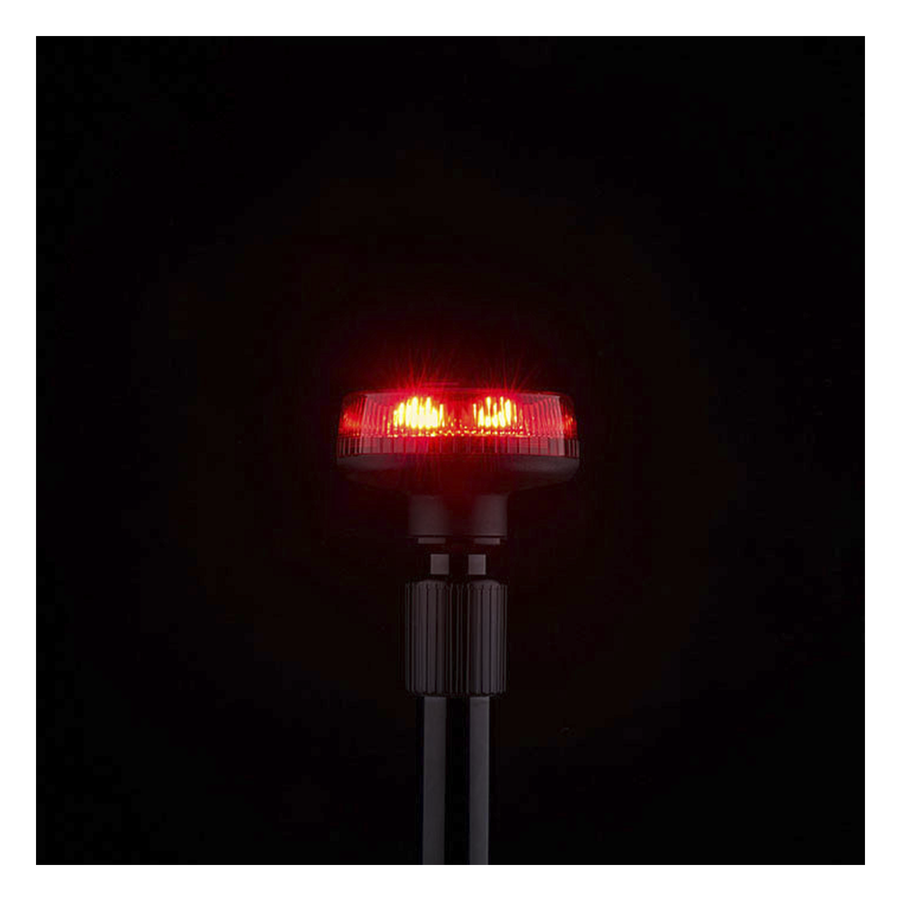 Luz telescópica Ultra Brillante Para Motocicleta, 9 LED, Color Rojo