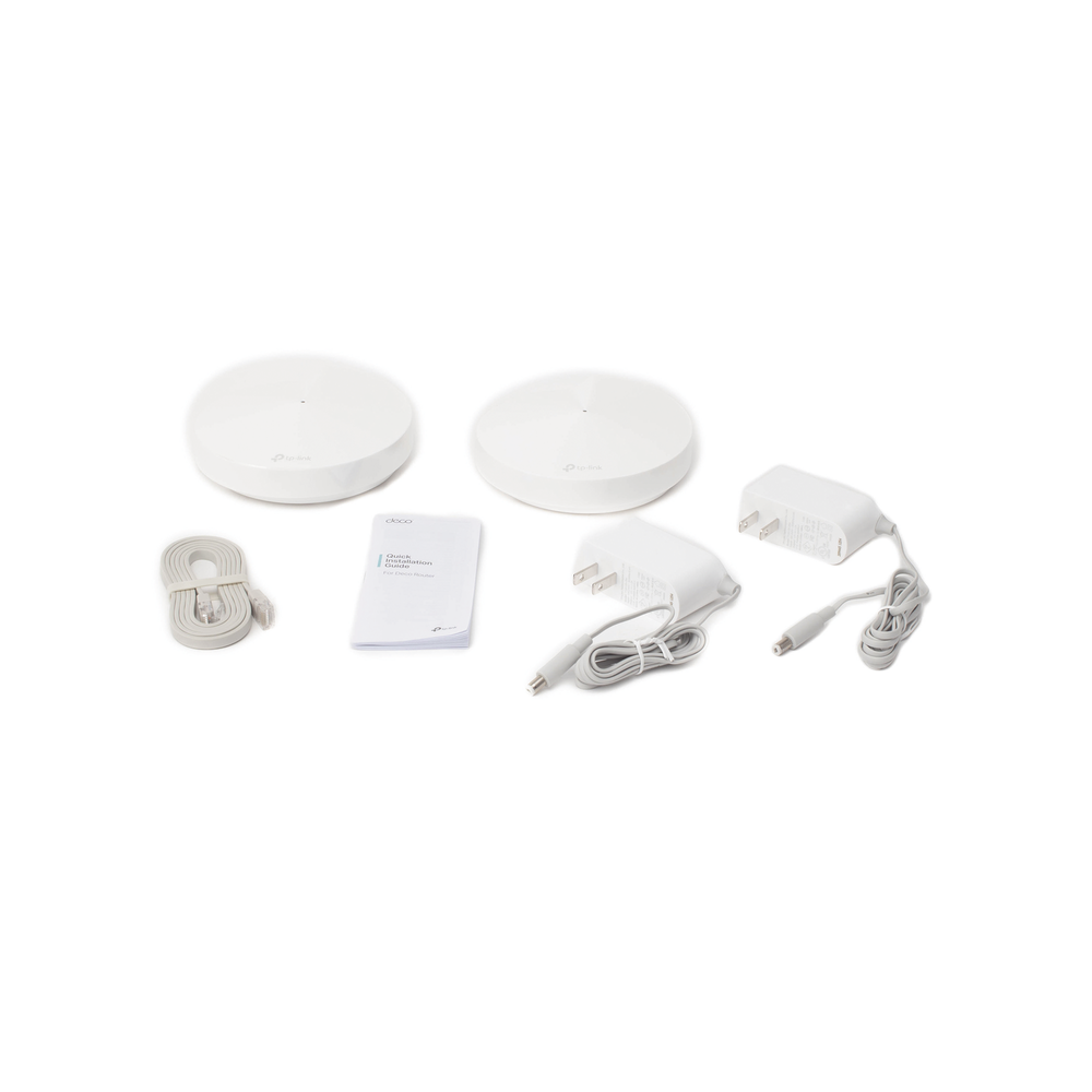 Kit 2 Routers Inalámbricos MESH Interior para Hogar / Doble Banda Wi-Fi 5 AC1300 Mbps / 2 Puerto Gigabit WAN/LAN / 4 Antenas Internas