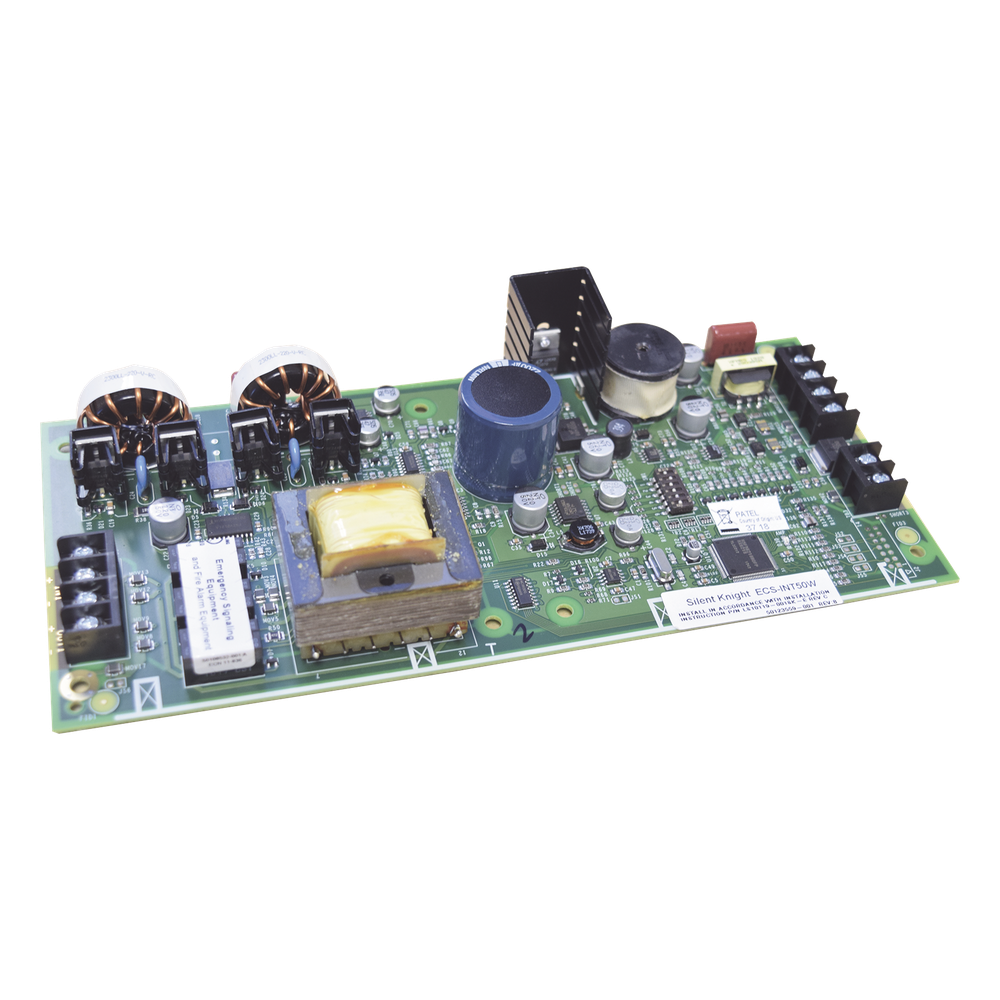 Amplificador interno direccionable de audio de 50 W para evacuación por voz, montaje en gabinete de panel Farenhyt ECS