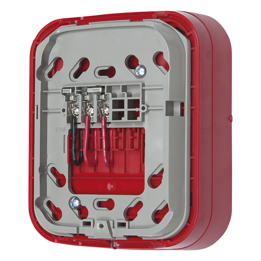 Base inalámbrica direccionable para montaje en pared, color rojo, para dispositivos audiovisuales serie L