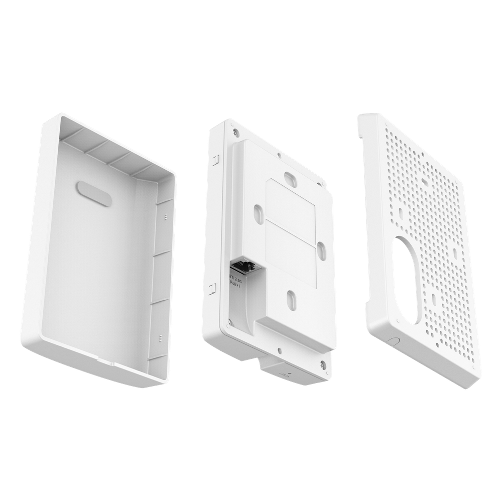 Punto de Acceso Wi-Fi 7 para Pared / GWN7670WM / MIMO 2x2:2 DL-UL OFDMA / Modulación 4096 QAM / 2.5G Ethernet PoE+ / Hasta 256 Clientes / QoS