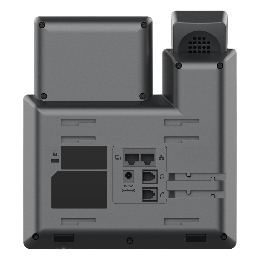Teléfono IP Grado Operador / 3 Líneas / 12 Botones Virtuales Multiuso / Pantalla LCD 2.8 Pulgadas / Puertos Gigabit con PoE / Audio HD / Compatible