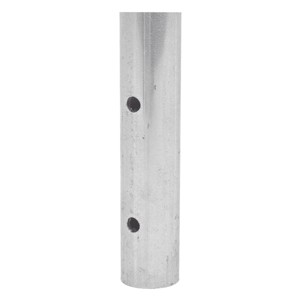 Poste de ESQUINA para Cerca Electrificada. Tubo Galvanizado cal. 18 de 1" Diam. y 0.8m Alto con Tapón, ideal para 3 Aisladores