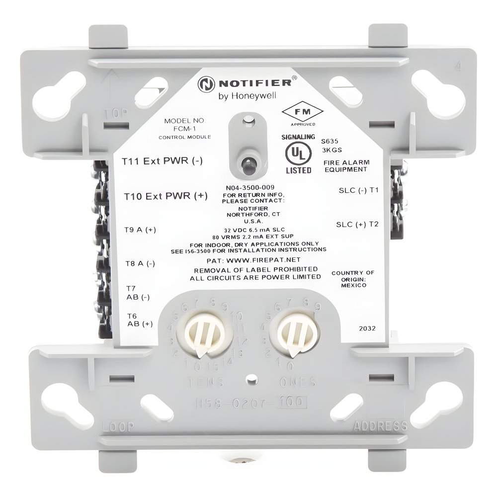 Módulo de control direccionable para circuito de notificación NAC de 24 V o audio hasta 70.7 Vrms, protocolo FlashScan