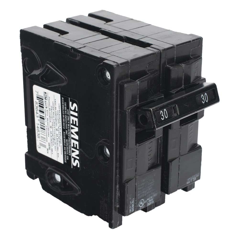 Interruptor automático enchufable tipo QP 2 polos, 30 amp