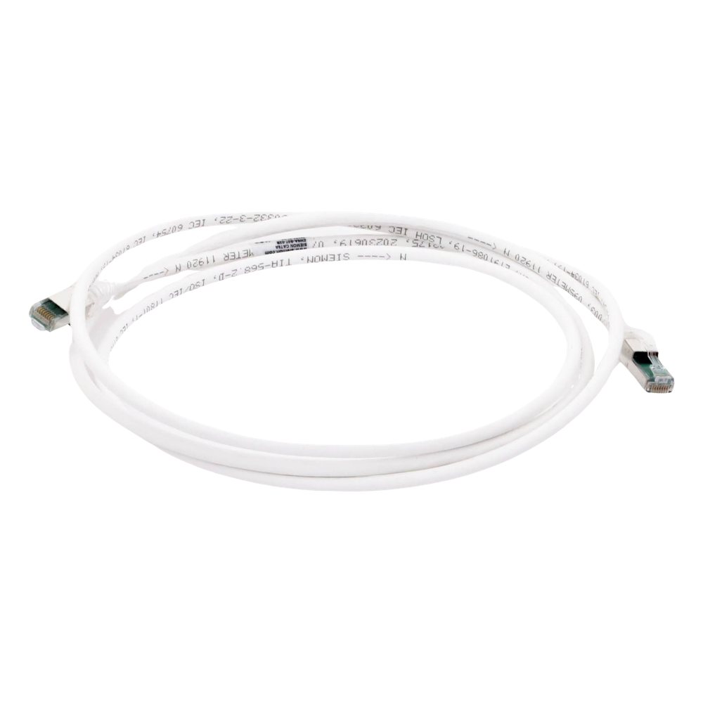 Patch Cord Z-MAX Cat6A S/FTP, CM/LS0H, 2.13 Metros (7 Pies), Color Blanco, Versión Bulk (Sin Empaque Individual)