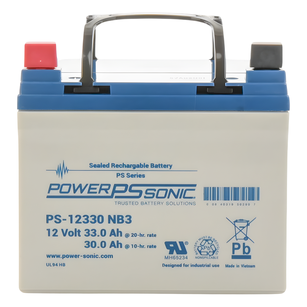 Batería 12V, 33AH, Para Respaldo, Tecnologías AGM/VRLA, 5 Años Vida Útil, Terminales NB3, Reconocida UL