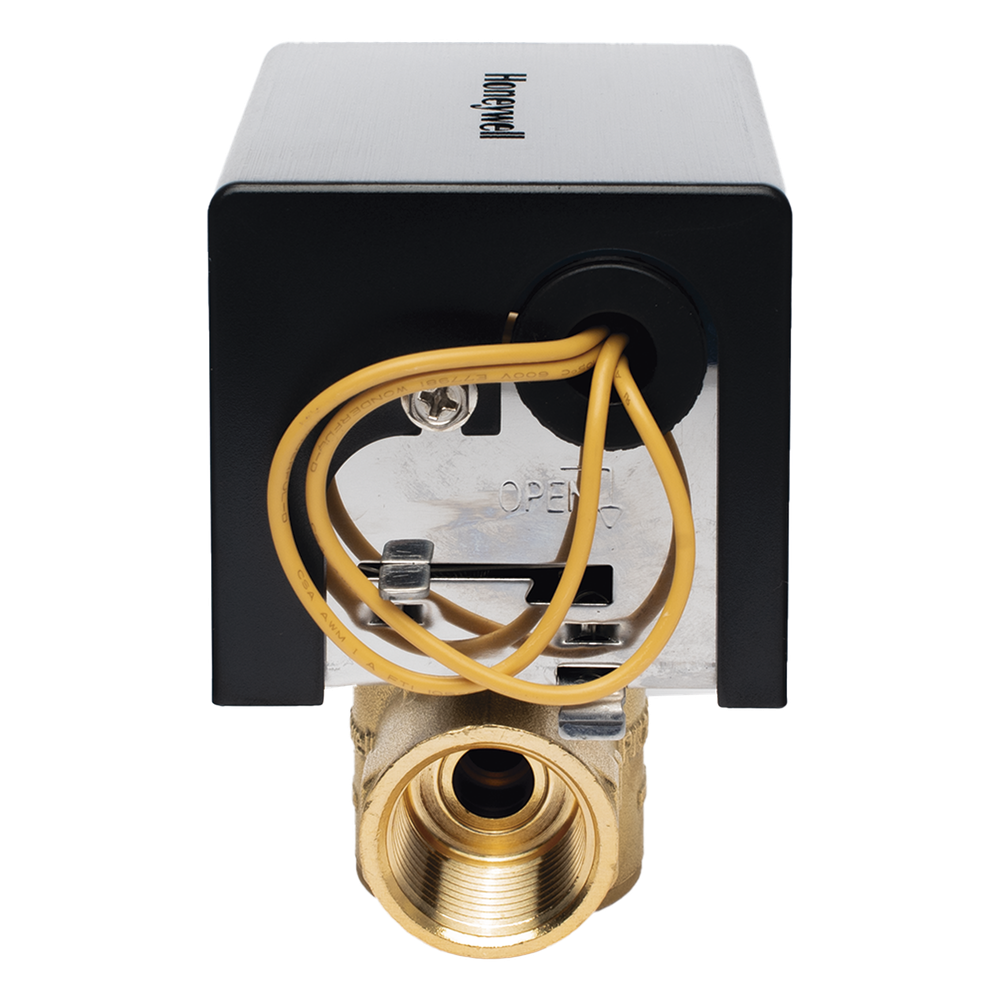 Válvula de control eléctrica de 2 vías para fancoil, retorno por resorte, normalmente cerrada, 110 V CA, DN20 (3/4"), conexión NPT