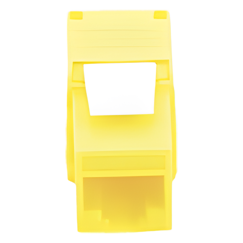 Módulo Jack Keystone Cat6A (Toolless), con Terminación en Ángulo 180 - Color Amarillo, Compatible con Faceplate y Patchpanel Linkedpro