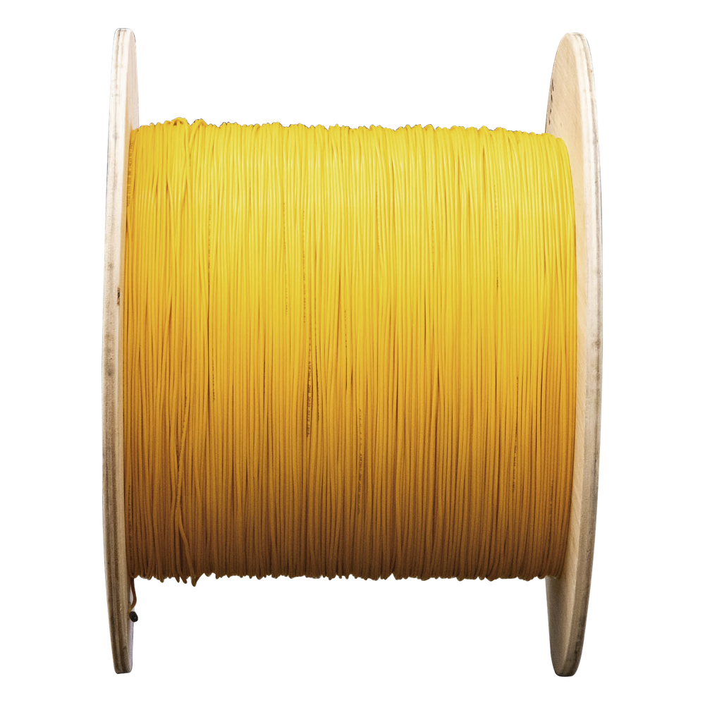 Fibra Óptica Multimodo OM4, 2 mm, Simplex, Tight Buffer, 900 micras, Color Amarillo, Precio Por Metro, (Hasta 2000 Metros en un Solo Tramo de Cable)