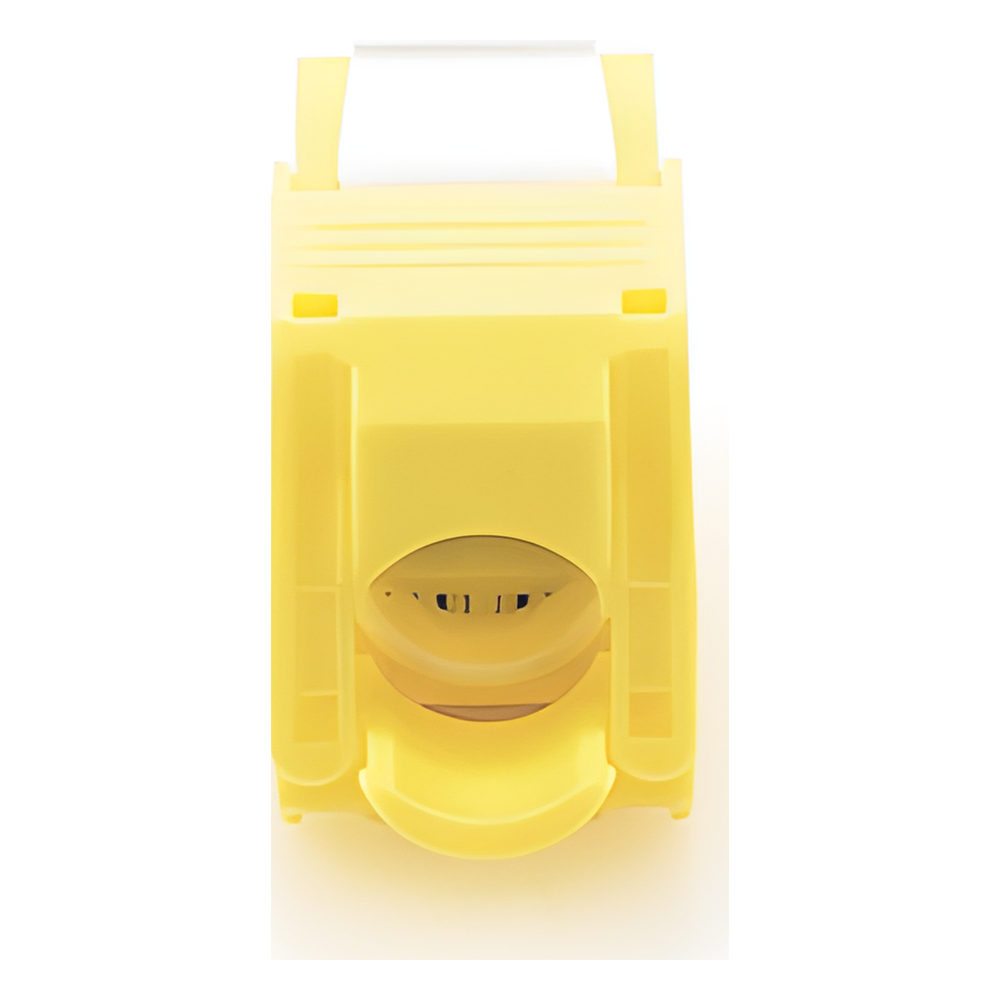 Módulo Jack Keystone Cat6 (Toolless), con Terminación en Ángulo 180 - Color Amarillo, Compatible con Faceplate y Patchpanel Linkedpro
