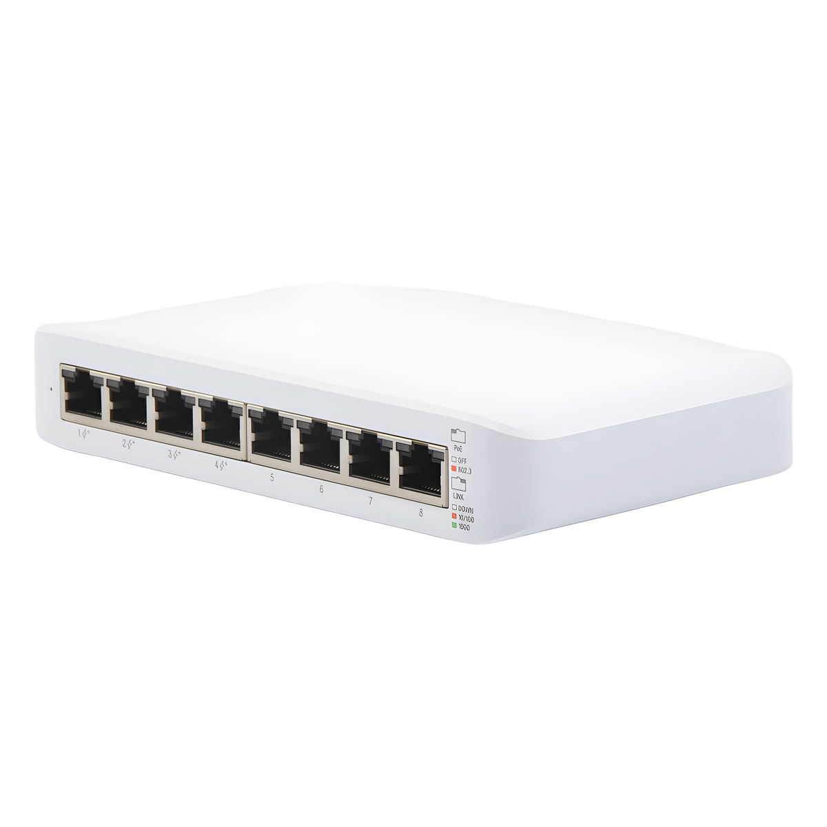 Switch UniFi Lite Administrable PoE de 8 Puertos 10/100/1000 Mbps (4 puertos 802.3af/at), 52 W
