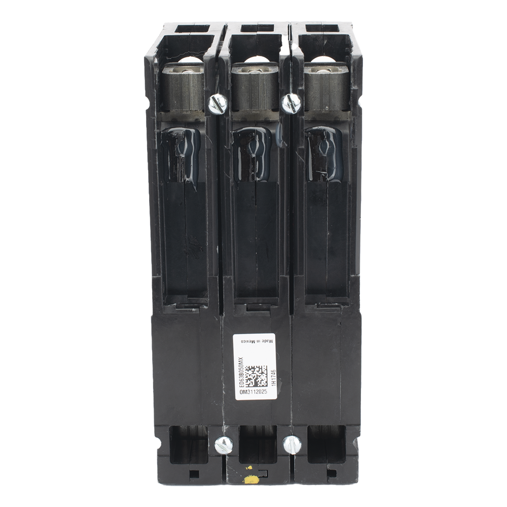 Interruptor Termomagnético ED6 600V 3X50A, Con zapatas principales.