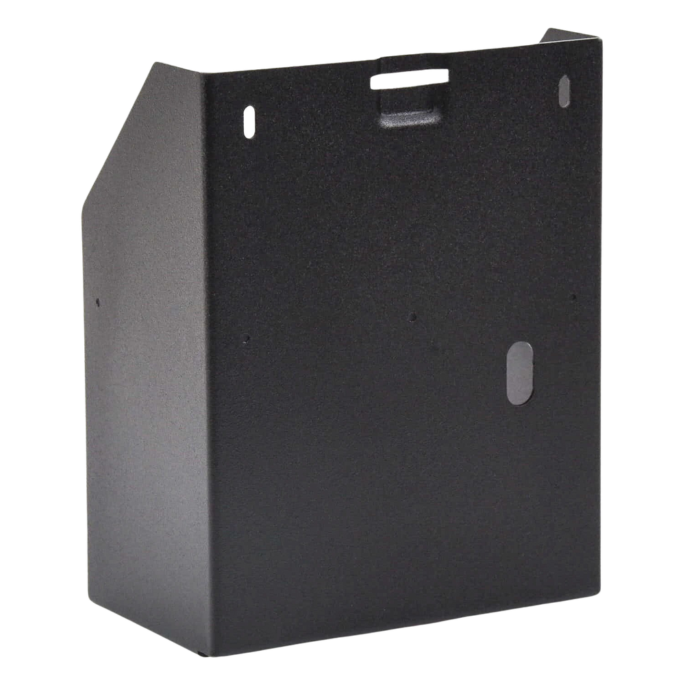 Chasis auxiliar para dos baterías de 12 Ah / montaje lateral en amplificadores serie DAA2 de NOTIFIER / negro