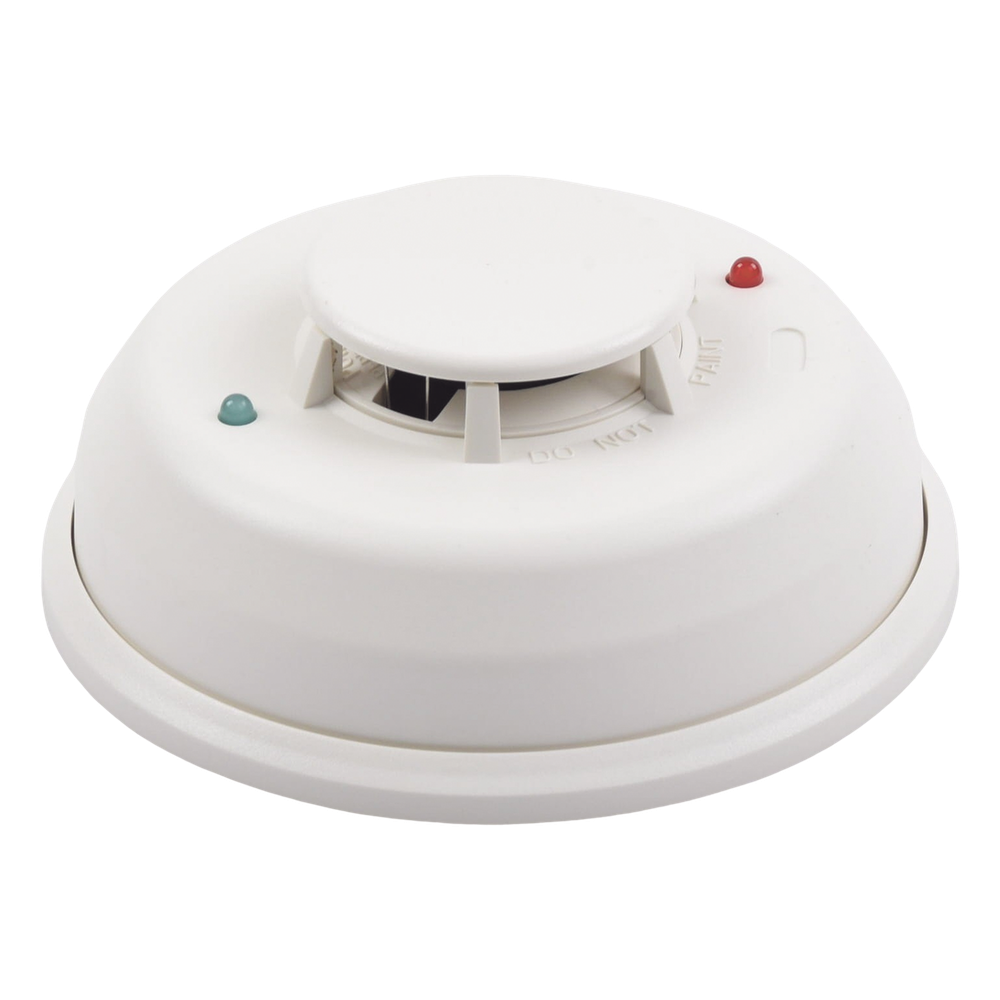 Detector Fotoelectrico de Humo de 4 Hilos con Relevador y Sensor de Temperatura, Serie i3