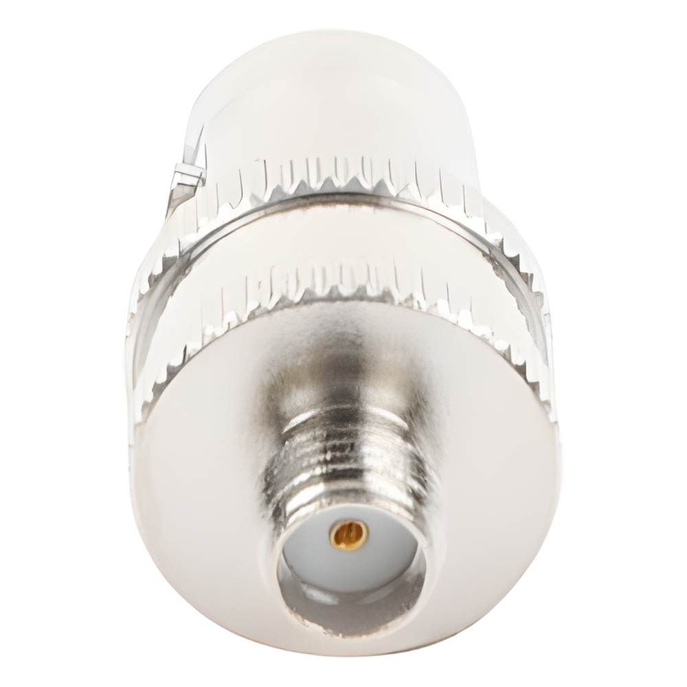 Adaptador en Línea de Conector BNC Hembra a SMA Hembra / Radios Portátil Kenwood, Uniden, Níquel/ Oro/ Teflón