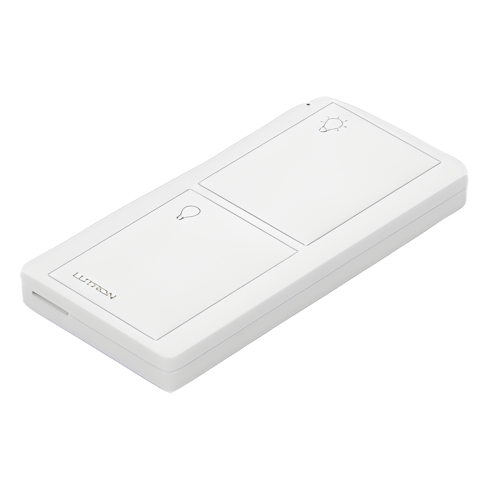 Control remoto inalámbrico Pico de 2 botones para encender y apagar luces, usable como control de mano o de pared, compatible con Caseta Wireless