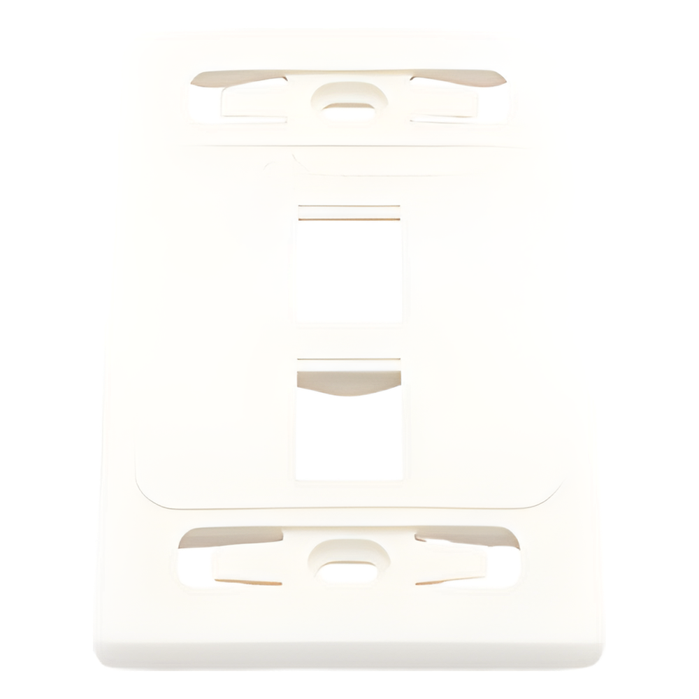 Placa de Pared Modular 10G MAX de 2 Salidas, Color Blanco
