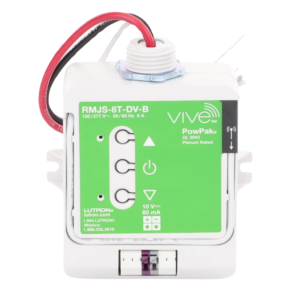 Módulo de atenuación inalámbrico PowPak con control 0-10 V, 8 A, 120/277 V, para balastros y drivers LED, compatible con controles Pico, sensores