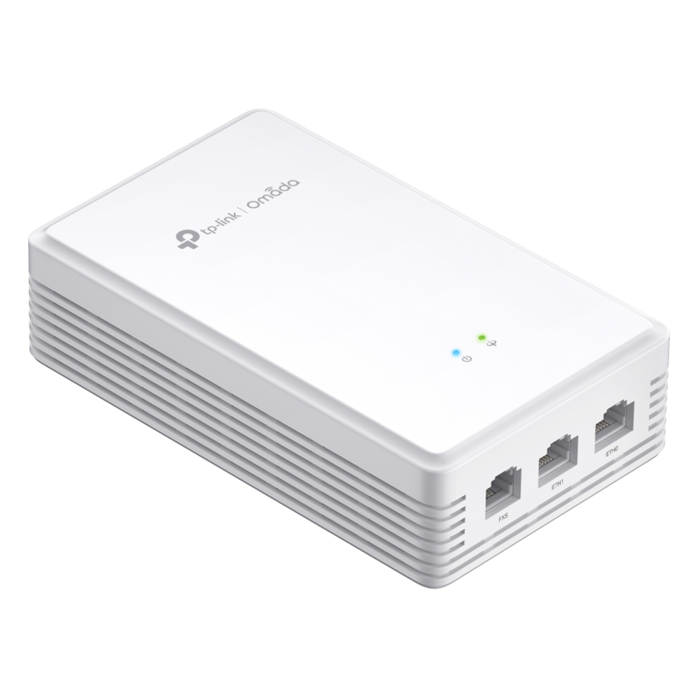 Punto de Acceso GPON Omada / WiFi 6 AX1800 / 1 puerto GPON / 1 Puerto FXS / 2 Puertos 10/100/1000 RJ45 / Mesh Omada / Configuración por Controlador o