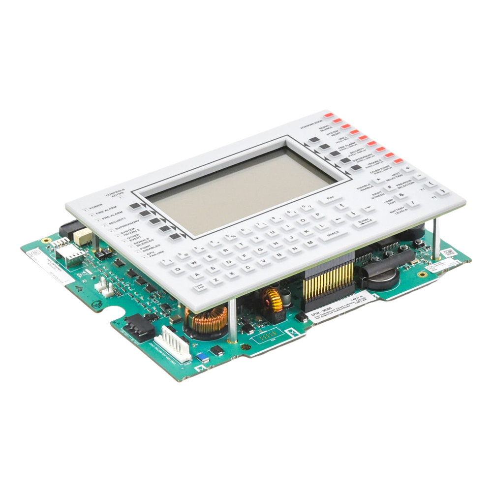 Unidad central de procesamiento con pantalla LCD de 640 caracteres y teclado QWERTY, en inglés, para panel de detección de incendio NFS2-3030