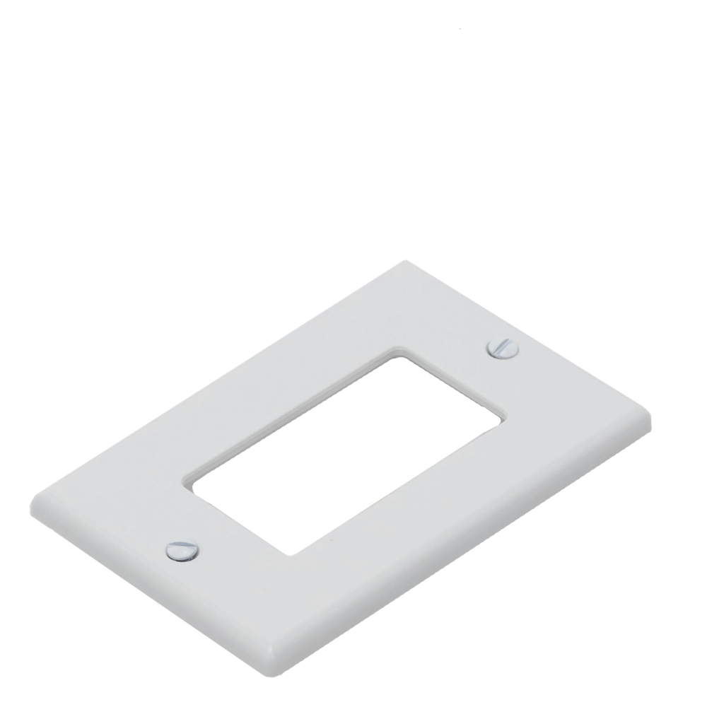 Tapa para Contacto Rectangular Color Blanco.