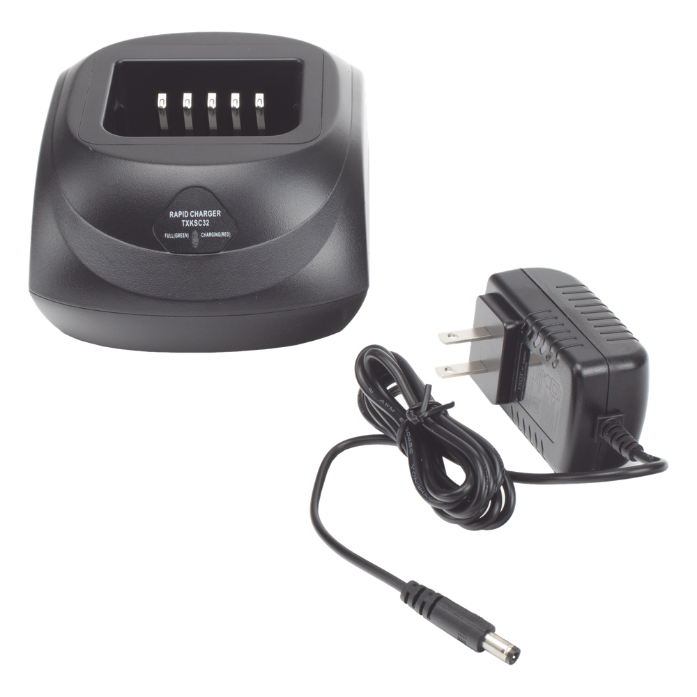 Cargador rápido de escritorio para radios Kenwood SERIE NX5000, NX410, TK-2180/3180